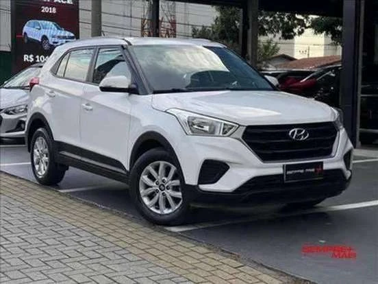 Hyundai Creta 2018 branco até 120 mil reais, veículo compacto e econômico, ideal para quem busca desempenho e segurança.