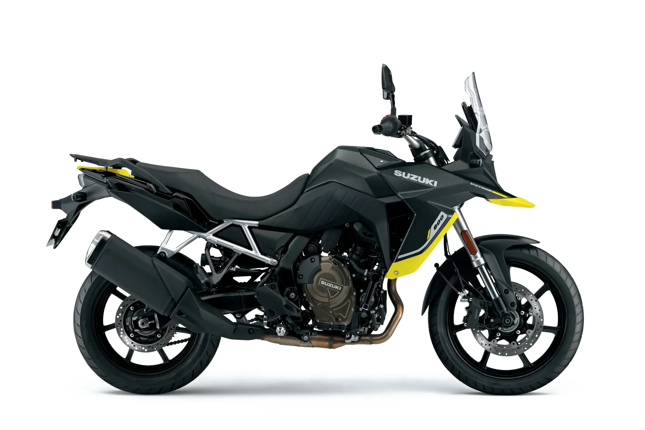 A Suzuki V Strom 800 ganha novas cores na linha 2026 - e uma delas é essa toda preta com detalhes em amarelo