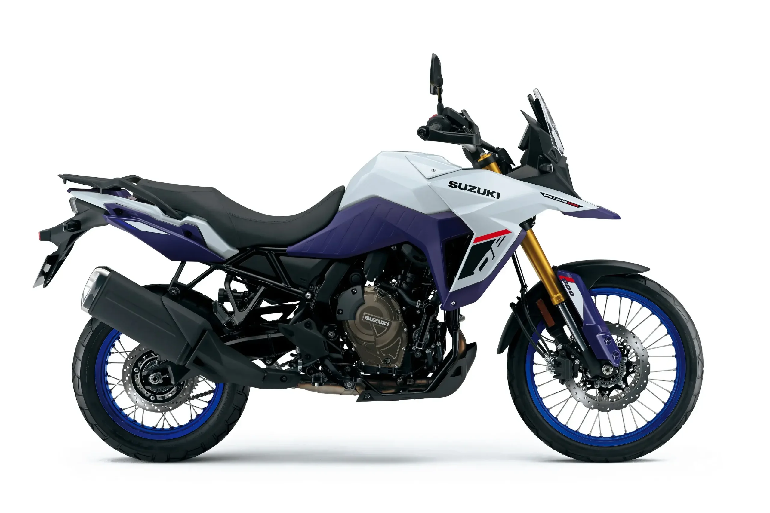 A V-Strom 800 DE também passa a ter essa opção, que mistura as cores branca e azul. Será que vai agradar?