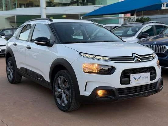 Citroën C4 Cactus branco em excelente estado de conservação, disponível para venda por até 80 mil reais.