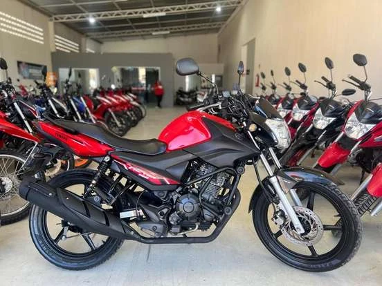 Yamaha Factor 150ED vermelha até 30 mil reais.