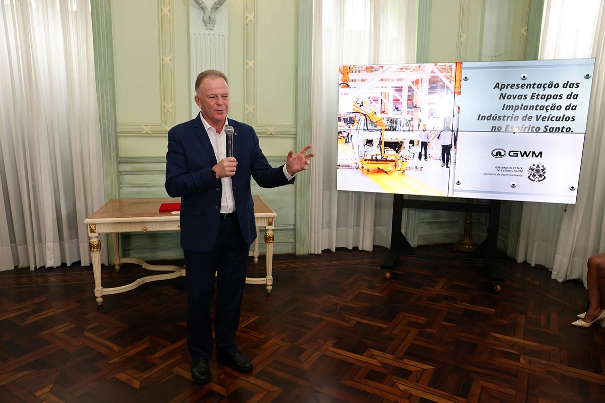 Informações da segunda fábrica da GWM no Brasil foram divulgadas pelo governo do ES