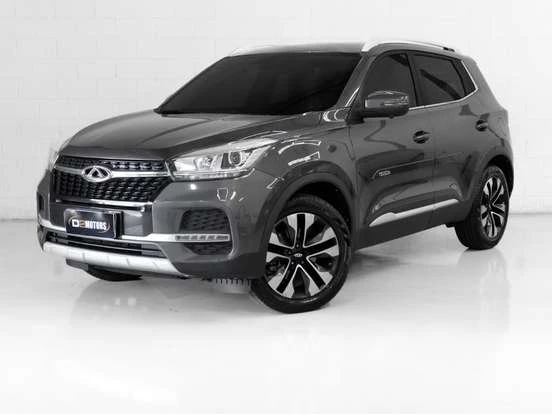 Imagem do SUV CAOA Chery Tiggo 5X Pro em alta resolução, com design moderno e tecnologia avançada, disponível até 100 mil reais.