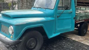 Fordf75 Caminhao Azul Classico