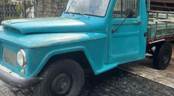 Fordf75 Caminhao Azul Classico