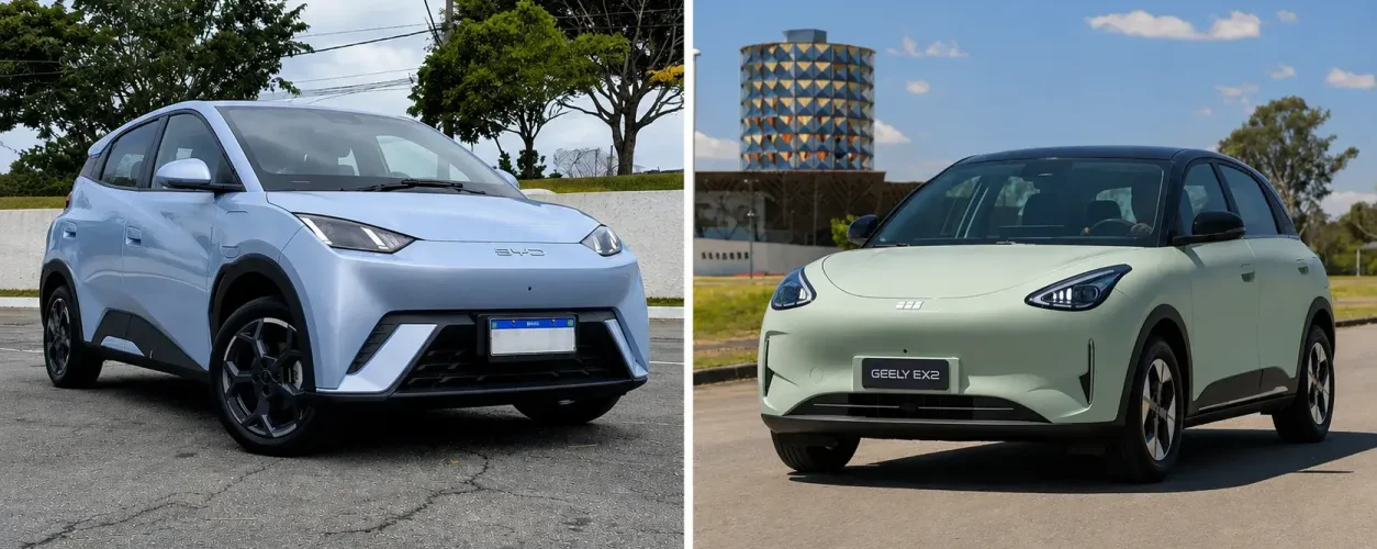 BYD Dolphin Mini ou Geely EX2: qual comprar?